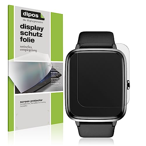dipos I 5X Schutzfolie matt kompatibel mit Noise ColorFit Pro 2 Displayschutz-Folie (Kleiner als das Glas, da Dieses gewölbt ist) von dipos