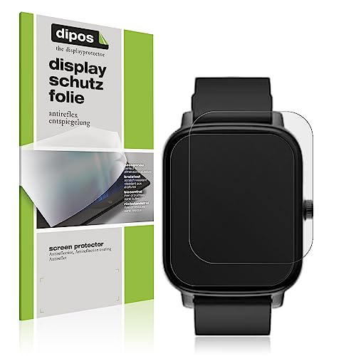 dipos I 6X Schutzfolie matt kompatibel mit Noise ColorFit Icon Buzz Folie Displayschutzfolie (bewusst Kleiner als das Glas, da Dieses gewölbt ist) von dipos