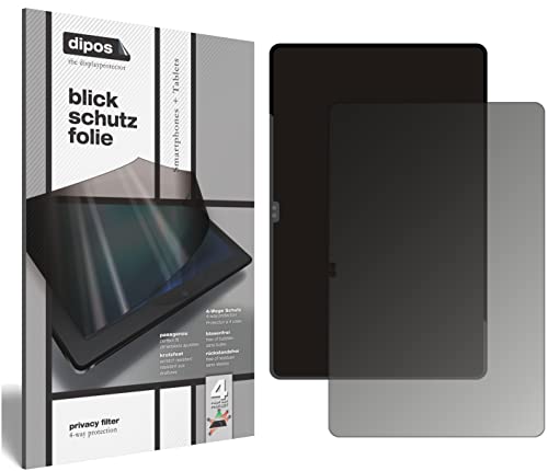 dipos I Blickschutzfolie kompatibel mit Samsung Galaxy Tab S8 Ultra Display-Schutzfolie matt mit 4-Wege Sichtschutz-Effekt von dipos
