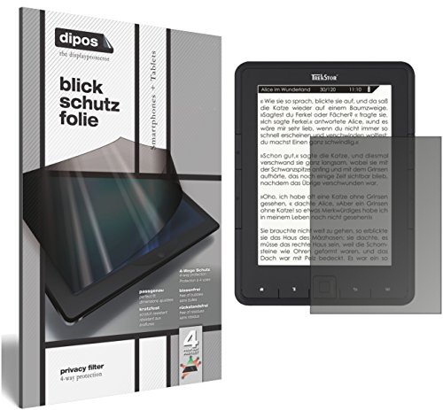 dipos I Blickschutzfolie matt kompatibel mit TrekStor eBook Reader Pyrus Sichtschutz-Folie Display-Schutzfolie Privacy-Filter dipos I Blickschutzfolie matt kompatibel mit TrekStor eBook Reader Pyrus Sichtschutz-Folie Display-Schutzfolie Privacy-Filter von dipos