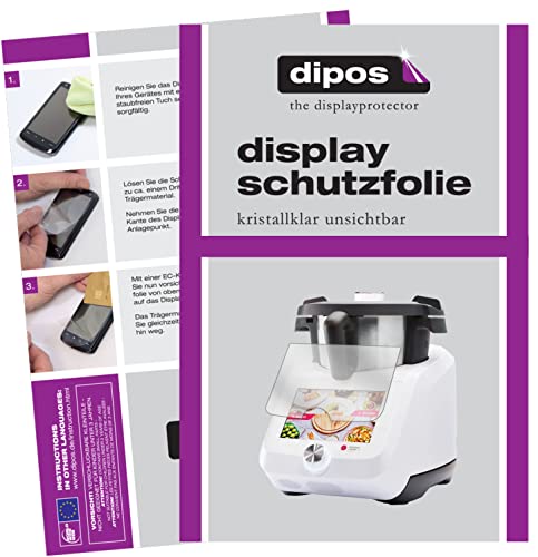 dipos I Schutzfolie kompatibel mit Monsieur Cuisine smart SKMS 1200 A1 Displayschutz-Folie klar von dipos
