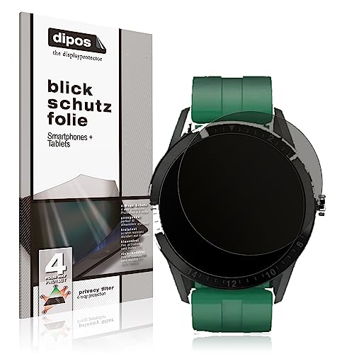 dipos I Sichtschutz-Folie matt kompatibel mit Fireboltt Talk Blickschutzfolie Display-Schutzfolie Privacy-Filter dipos I Sichtschutz-Folie matt kompatibel mit Fireboltt Talk Blickschutzfolie Display-Schutzfolie Privacy-Filter von dipos