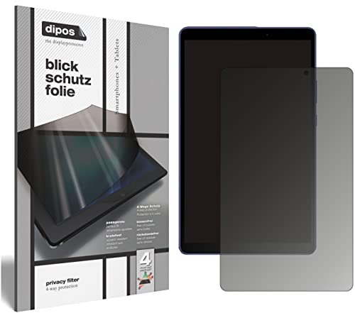 dipos I Sichtschutz-Folie matt kompatibel mit Honor Tablet X7 8 Zoll Blickschutzfolie Display-Schutzfolie Privacy-Filter von dipos