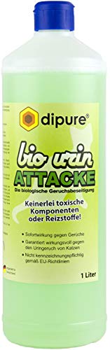 Katzenurin-Entferner - Bio Urin Attacke - Geruchsentferner mit Mikroorganismen (Katzen-Urin Reiniger, Geruchskiller, Geruchsneutralisierer, Urinfleck Entferner) von dipure