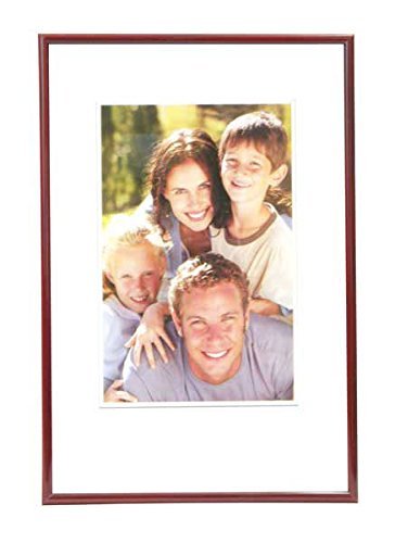 discountoase Moderne Kunststoff Bilderrahmen Fotorahmen 9x13 bis 40x50 cm versch. Farben (40x50, Bordeaux-Rot) von discountoase