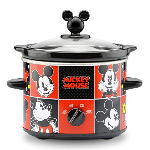 Disney DCM-200CN Mickey Mouse Slow Cooker, 2-Quart, Red/Black von disney