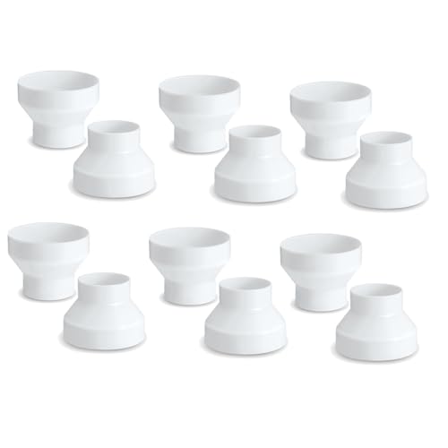 dissot 12 Stück 6 bis 4 Zoll K Reduzierer Erhöhung ABS Luftk Adapter Lüfter oder Wäschetrockner Ventilationsadapter Schlauchanschluss Weiß dissot 12 Stück 6 bis 4 Zoll K Reduzierer Erhöhung ABS Luftk Adapter Lüfter oder Wäschetrockner Ventilationsadapter Schlauchanschluss Weiß von dissot