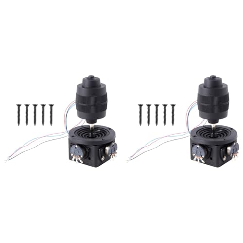 dissot 2 x Potentiometer für Joystick D400B-M2 5K mit 4 Achsen, Joystick mit Wippfunktion, Widerstand 5 K, versiegelt mit Knopfschalter dissot 2 x Potentiometer für Joystick D400B-M2 5K mit 4 Achsen, Joystick mit Wippfunktion, Widerstand 5 K, versiegelt mit Knopfschalter von dissot