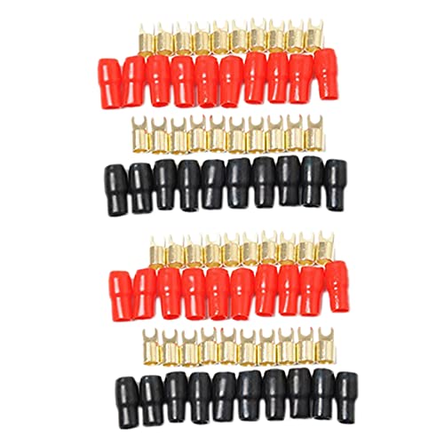 dissot 20 x Terminal Schaufel Gabel Adapter Stecker Crimpstecker Barriere Spitz Lautsprecher Terminal Plug-4GA dissot 20 x Terminal Schaufel Gabel Adapter Stecker Crimpstecker Barriere Spitz Lautsprecher Terminal Plug-4GA von dissot