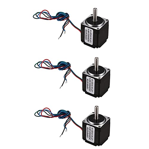 dissot 3 x Schrittmotor Hybrid NEMA 11 28 1,8 Grad 2 Phasen 4 Kabel Schrittmotor 32 mm für CNC-Router von dissot