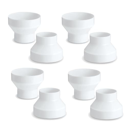 dissot 8 Stück 6 bis 4 Zoll Rohrleitungsadapter ABS Luftk Adapter Lüfter oder Wäschetrockner Ventilationsadapter Schlauchanschluss Weiß dissot 8 Stück 6 bis 4 Zoll Rohrleitungsadapter ABS Luftk Adapter Lüfter oder Wäschetrockner Ventilationsadapter Schlauchanschluss Weiß von dissot