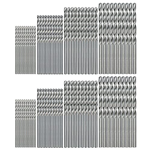 dissot 80 Stück Mini-Bohrer, HSS, 0,5 mm-2,0 mm, gerader Schaft, PCB von dissot