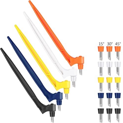 dissot Handwerkswerkzeuge mit 5 Handwerksmessern, 15 Handwerksmesser mit 360 Grad drehbarer Klinge, 15, 30, 45 Grad, mit Schneidematte 4 dissot Handwerkswerkzeuge mit 5 Handwerksmessern, 15 Handwerksmesser mit 360 Grad drehbarer Klinge, 15, 30, 45 Grad, mit Schneidematte 4 von dissot