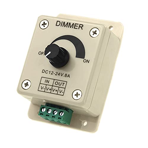 dissot LED-Dimmer-Controller DC 12 V-24 V, passt die Farbe für den LED-Streifen 5050 3528 an von dissot