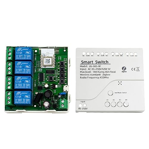 dissot Tuya Zigbee Smart Switch Modul 85 – 250 V Relay Smart Home Remote Control funktioniert mit Gateway für Zuhause, Ersatzzubehör dissot Tuya Zigbee Smart Switch Modul 85 – 250 V Relay Smart Home Remote Control funktioniert mit Gateway für Zuhause, Ersatzzubehör von dissot