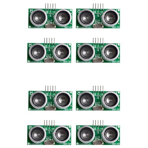 dissot US-100 Ultraschall-Sensor-Modul, DC 2,4 V – 5 V, mit Temperaturkompensationsbereich, 8 Stück von dissot