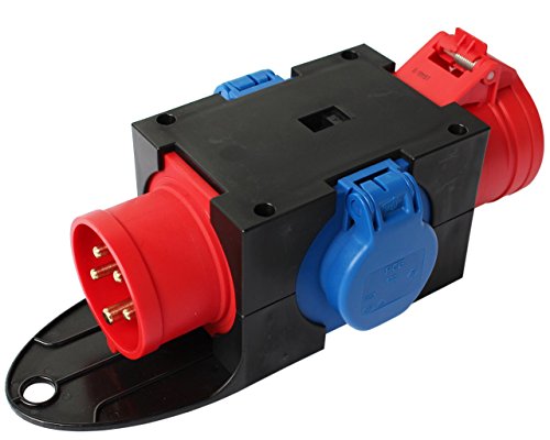 CEE Adapter Stromverteiler CEE 16A 400V - 2 x 230V + 16A Kraftstrom Baustrom Verteiler CEE Adapter Stromverteiler CEE 16A 400V - 2 x 230V + 16A Kraftstrom Baustrom Verteiler von ETF