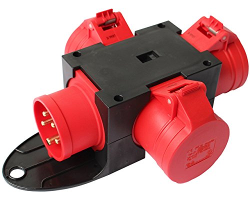 CEE Adapter Stromverteiler CEE 16A 400V - 3 x 16A Kraftstrom Starkstrom Verteiler CEE Adapter Stromverteiler CEE 16A 400V - 3 x 16A Kraftstrom Starkstrom Verteiler von ETF