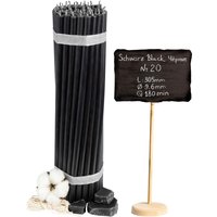 Schwarze Bienenwachskerzen Hochwertige Ritualkerzen 30, 5 cm Ø-9, 6 Mm I 180 Min Brenndauer N20 von diveevoshop