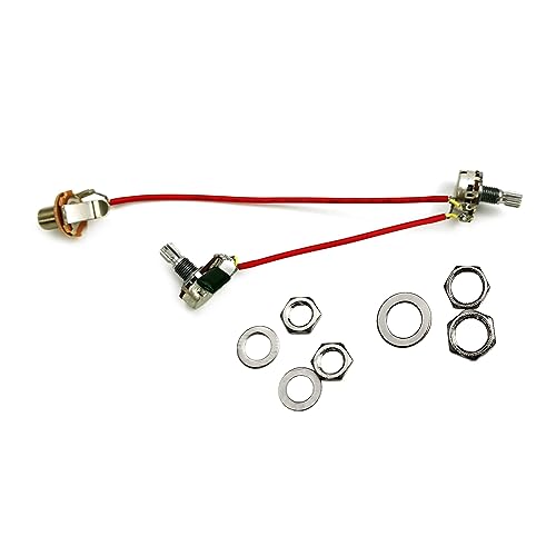 1 Volume 1 Tone Control Prewired 3 Way With 6.35 500K Pots Electric Guitar Wiring Harness Replacement Set With von divuukyi