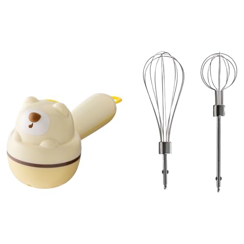 Handheld Whippers Elektrische Schneebesen Handmixer 3 Geschwindigkeiten Schnurlose Handmixer Tragbares Backwerkzeug Leicht zu reinigen von divuukyi