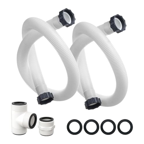 Poolschlauchadapter-Set für effiziente Wasserzirkulation oberirdische Pools Ersatzschlauch Poolfilteranschluss von divuukyi