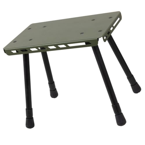 divuukyi Klappbarer kleiner Stuhl aus Aluminiumlegierung, kleiner Tisch für Camping, Picknicks, praktischer 2-in-1-Klapptischhocker, Outdoor-Camping von divuukyi