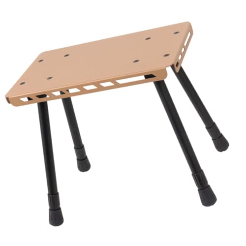divuukyi Klappbarer kleiner Stuhl aus Aluminiumlegierung, kleiner Tisch für Camping, Picknicks, praktischer 2-in-1-Klapptischhocker, Outdoor-Camping von divuukyi