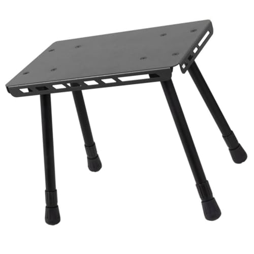 divuukyi Klappbarer kleiner Stuhl aus Aluminiumlegierung, kleiner Tisch für Camping, Picknicks, praktischer 2-in-1-Klapptischhocker, Outdoor-Camping von divuukyi