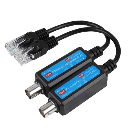 divuukyi Passiver Netzwerk-Koaxial-Sender auf Ethernet-Adapter, keine Stromversorgung erforderlich, mehrere Schutzfunktionen von divuukyi