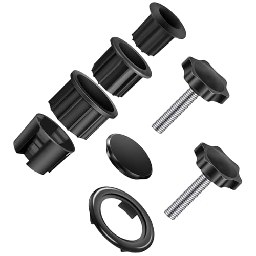 diwedaso 8 teiliges Ersatzset für Sonnenschirmständer Abdeckungen aus Holz, 8 teiliges Ersatzset für Schirmständer Teile aus Kunststoff von diwedaso