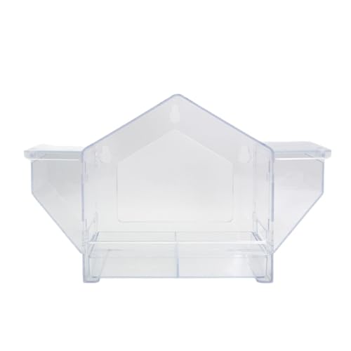 diwedaso Fensterglas Vogelhäuschen für Finken, klares Acryl mit Saugnäpfen, Fenster Vogelhäuschen mit starken Saugnäpfen diwedaso Fensterglas Vogelhäuschen für Finken, klares Acryl mit Saugnäpfen, Fenster Vogelhäuschen mit starken Saugnäpfen von diwedaso