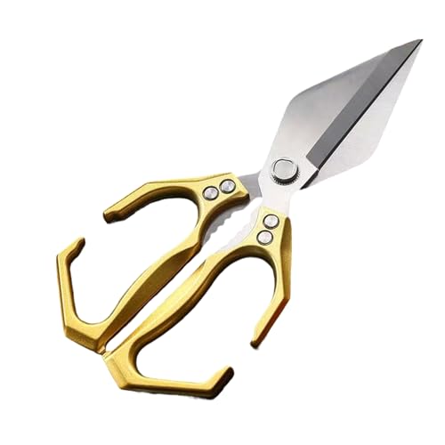 diwedaso Hochleistungs Küchenschere, scharfe Schere, kommerzieller Knochenschneide Edelstahl Multifunktions Küchengriff, Gold diwedaso Hochleistungs Küchenschere, scharfe Schere, kommerzieller Knochenschneide Edelstahl Multifunktions Küchengriff, Gold von diwedaso