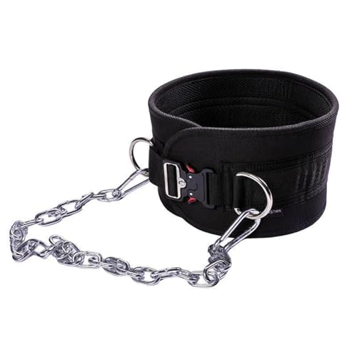 diwedaso Kettengürtel mit Stahlkette für Klimmzüge mit intensivem Gewicht. Dicker Gewichthebergürtel mit Hebekette für Rückenstütze. ABS, Metallschnalle diwedaso Kettengürtel mit Stahlkette für Klimmzüge mit intensivem Gewicht. Dicker Gewichthebergürtel mit Hebekette für Rückenstütze. ABS, Metallschnalle von diwedaso