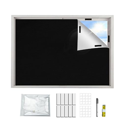 diwedaso Magnetische Verdunkelungsvorhänge für Fenster, Verdunkelungsvorhänge für Innendachfenster, kostenlose Ausstattung, Materialien, Schlafzimmer, Büro, silbrig, 145 * 300（CM） von diwedaso
