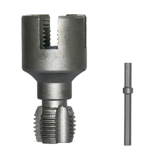 diwedaso Rohrschraubenschneider | Integriertes Rohrgewindeschneidwerkzeug für den Innen und Außenbereich, Vierkant 31,5 mm Durchmesser oder Sechskant 34 mm, 4 Verantwortlichkeiten von diwedaso