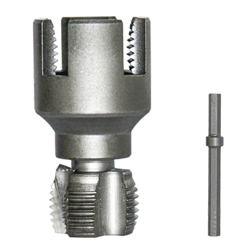 diwedaso Rohrschraubenschneider | Integriertes Rohrgewindeschneidwerkzeug für den Innen und Außenbereich, Vierkant 31,5 mm Durchmesser oder Sechskant 34 mm, 6 Verantwortlichkeiten von diwedaso