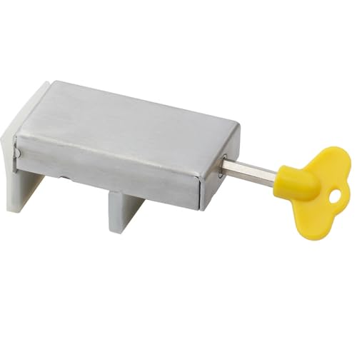 diwedaso Schiebetür Kindersicherung für – Kleinkinder sicher im Innenbereich Fenstersicherungen Fenstersicherungen für horizontale Schiebetüren Schlafzimmer, silbrig von diwedaso