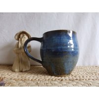 Blaue Keramik Tasse, 400Ml, Handarbeit von dixKeramikwerkstatt