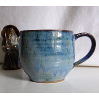 Blaue Keramik Tasse, 350Ml, Handarbeit Blaue Keramik Tasse, 350Ml, Handarbeit von dixKeramikwerkstatt