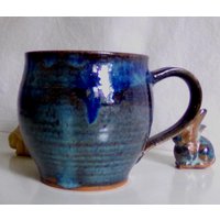 Keramik Tasse - Blau -450Ml von dixKeramikwerkstatt