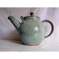 Mittlere Teekanne Aus Keramik - Blau Ca. 1700 Ml von dixKeramikwerkstatt