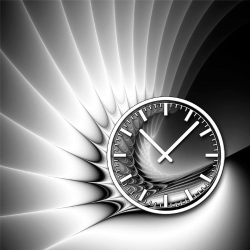 dixtime 3448 Designer Wanduhr, Wanduhren, Moderne Wohnraumuhr 50cm x 50cm von dixtime