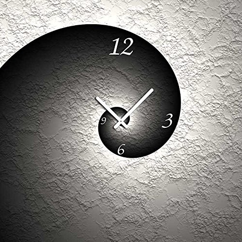dixtime 6036 Designer Wanduhr, Wanduhren, Moderne Wohnraumuhr 40cm x 40cm von dixtime