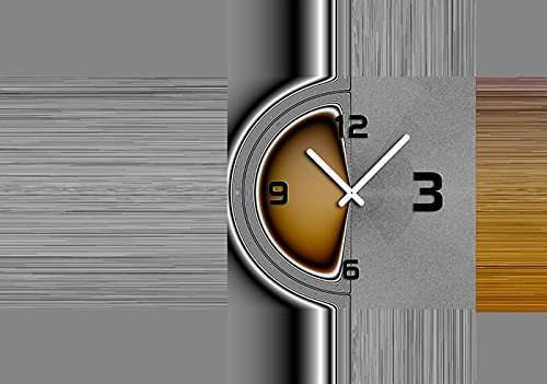 dixtime 6101 Designer Wanduhr, Wanduhren, Moderne Wohnraumuhr 70cm x 100cm von dixtime