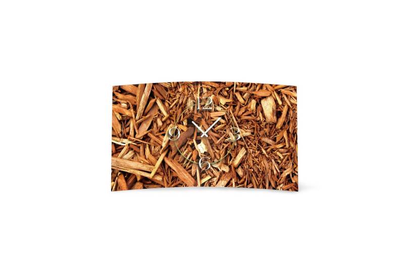 dixtime Wanduhr Natur Holz Zweige Designer Wanduhr (Einzigartige 3D-Optik aus 4mm Alu-Dibond) von dixtime