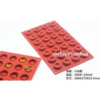 28 Donut Savarin Mold Flexible Silikon Backform Für Keks Schokolade Cookie Backformen Epoxyform Pudding Gelee Backwerkzeuge von diyhappyending