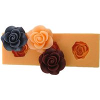 3-Fach Rose Blume Polymer Clay Form Fondant Formen Schokolade Flexible Silikon Fimo Harz Backen Werkzeuge F0045 3-Fach Rose Blume Polymer Clay Form Fondant Formen Schokolade Flexible Silikon Fimo Harz Backen Werkzeuge F0045 von diyhappyending
