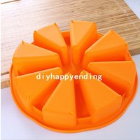 8-Fach Dreieck-Kuchenform Flexible Silikon-Seifenform Für Keks-Schokoladen-Plätzchen Backformen Epoxyform Pudding-Gelee-Backwerkzeug von diyhappyending