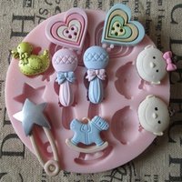 Baby Herz Steckenpferd Ente Polymer Clay Mold Fondant Formen Schokoladenform Flexible Silikon Fimo Harz Backenwerkzeuge Baby Herz Steckenpferd Ente Polymer Clay Mold Fondant Formen Schokoladenform Flexible Silikon Fimo Harz Backenwerkzeuge von diyhappyending
